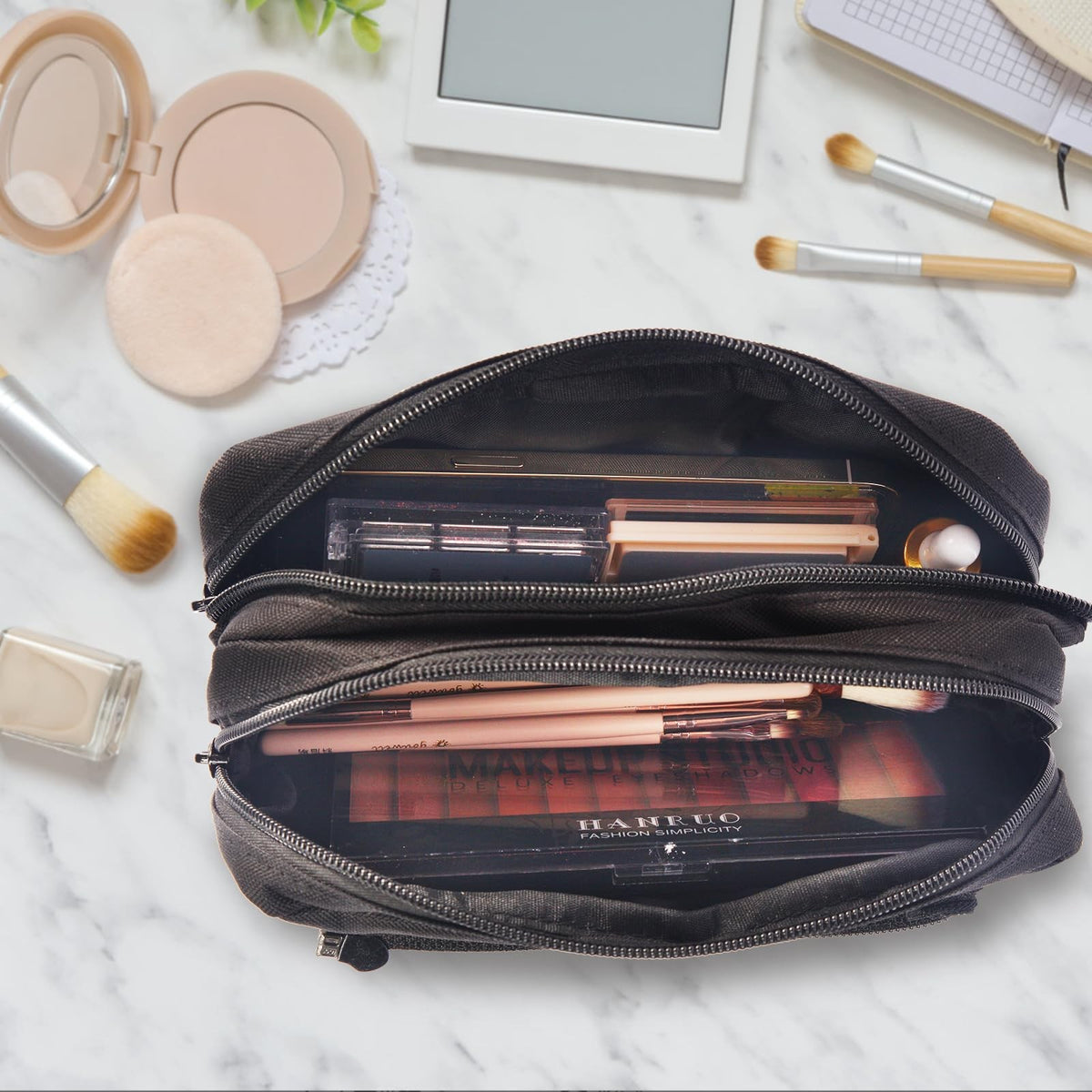 8-Pack Sublimation Makeup Bag Blanks - DIY Travel Toiletry Organizer