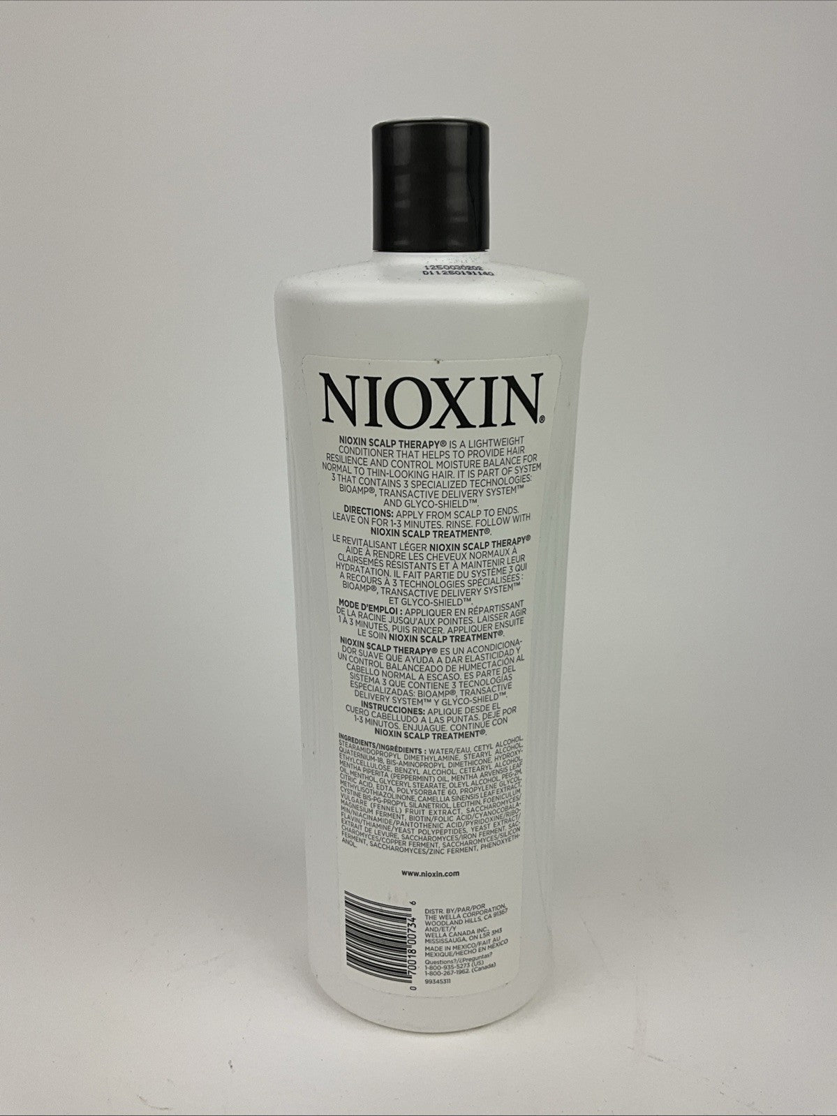 Nioxin System 3 Scalp Therapy Conditioner Normal to Thin Looking 33.8 Fl Oz