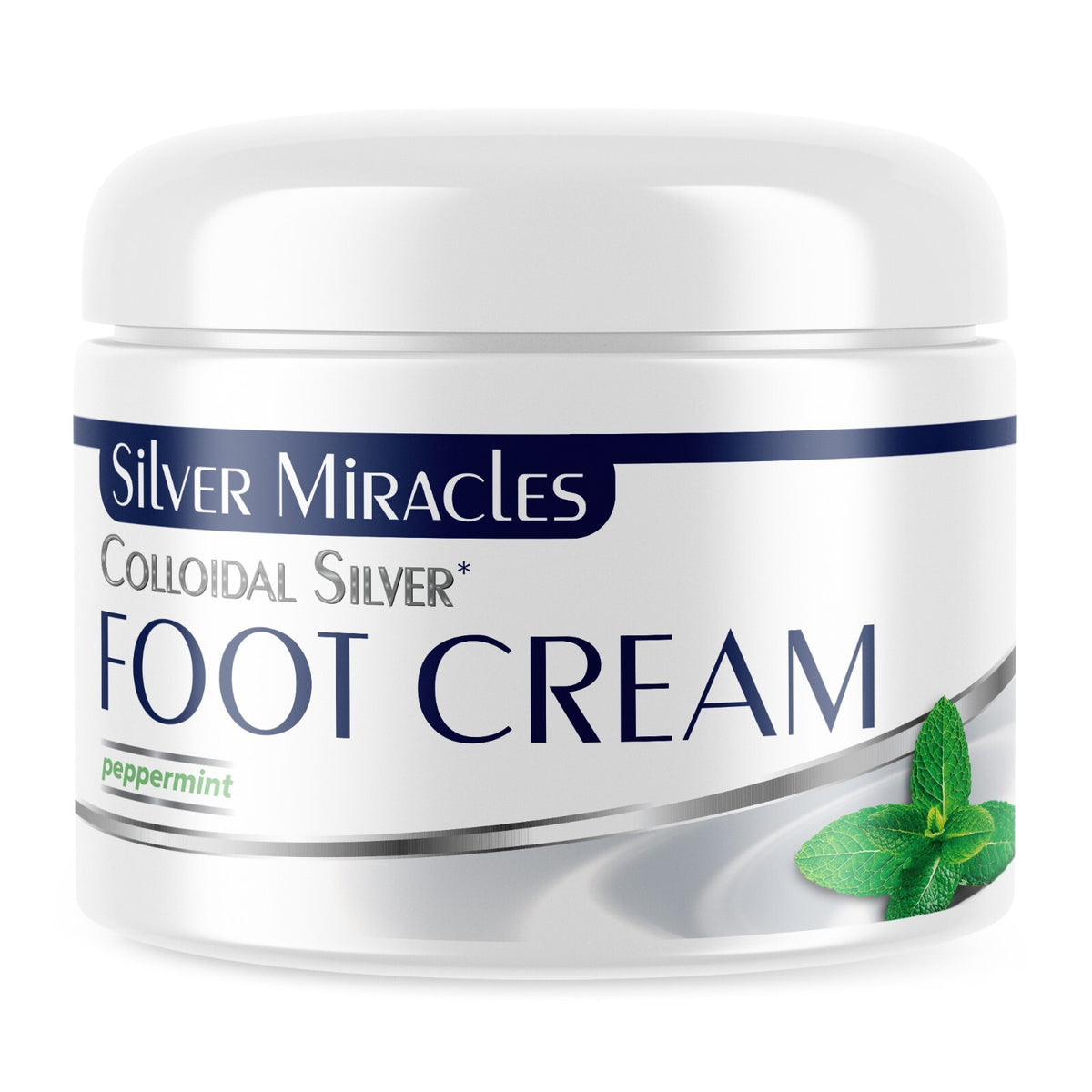 Colloidal Silver Peppermint Foot Cream - 2 oz