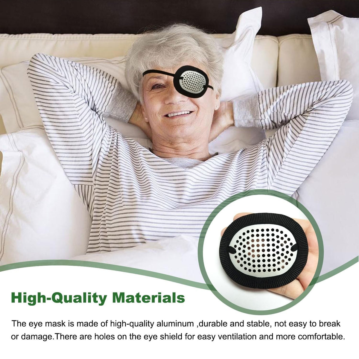 Aluminum Medical Eye Shield for Cataract Surgery - Breathable, Reusable & Adjustable
