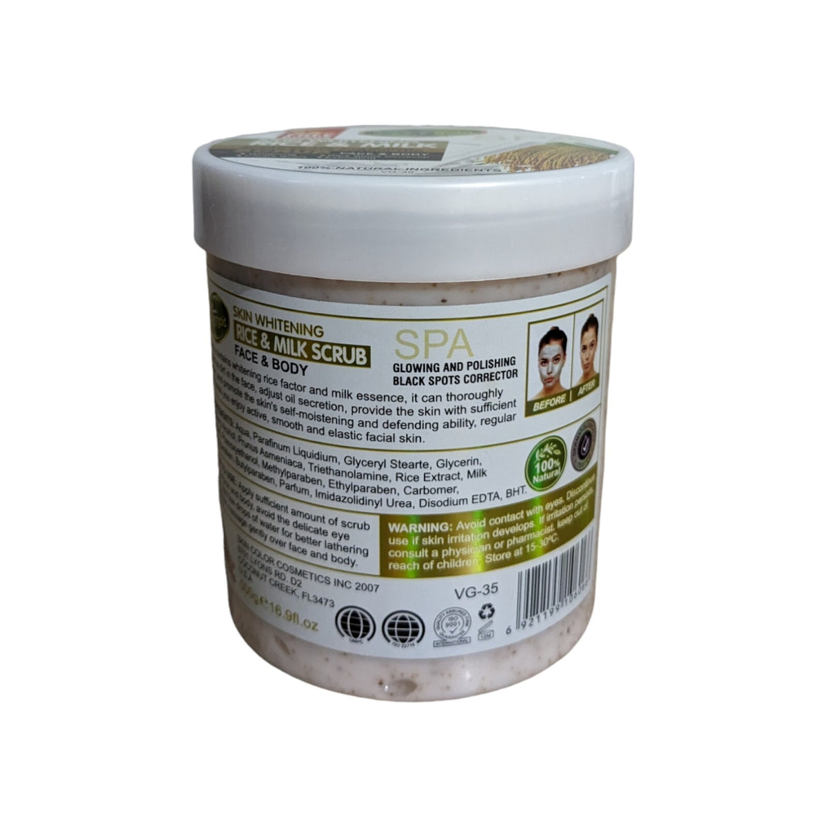 Veet Gold Rice & Milk Face Body Glowing Polishing whitening Scrub