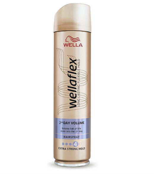 Wella Wellaflex 2-Day Volume Hair Spray Level 4 - 250ml, Strong Hold