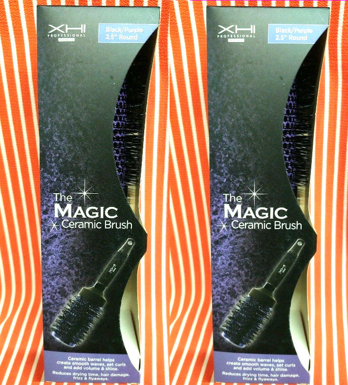2.5-Inch Ceramic Round Hair Brush for Blowouts & Volume - Professional Styling Tool