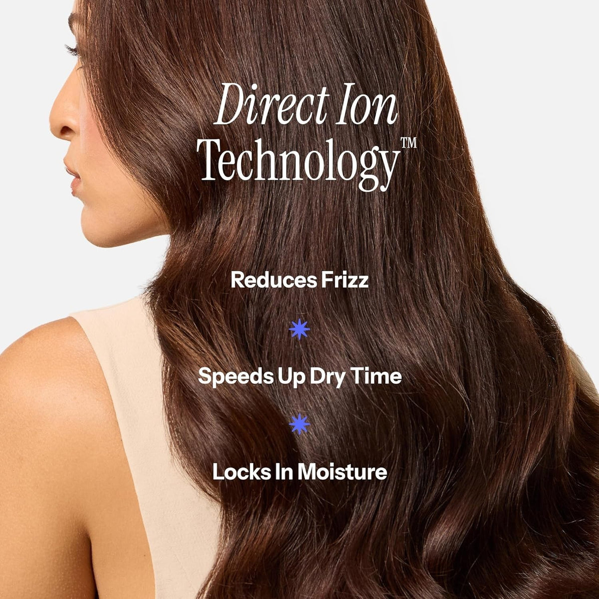 Ionic Hair Dryer 1875W Fast Dry Lightweight with 6 Heat Settings - Purple
