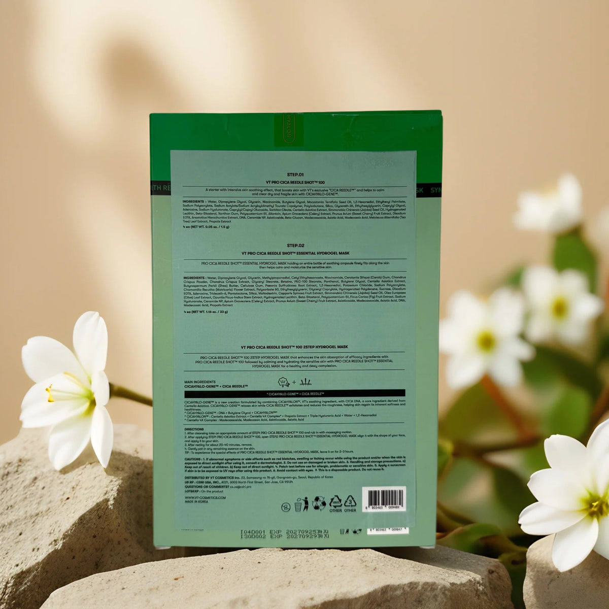 Cica Reedle Shot 100 Hydrogel Facial Mask - 2-Step Treatment