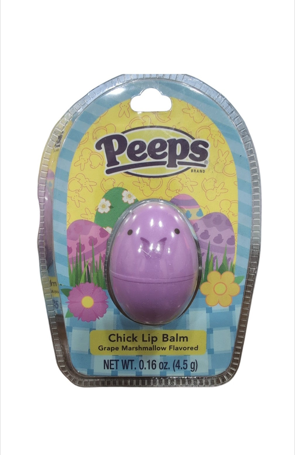 Pack of 3 Purple Egg-Shaped Lip Balms with Grape Marshmallow Flavor