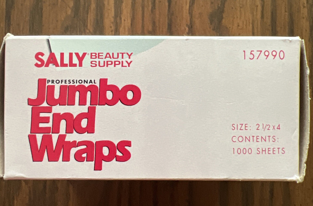 Jumbo Hair End Wraps - Hair Styling Accessories for Salon Use, 1,000 Sheets
