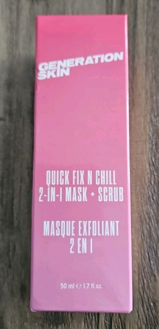 Mask Generation Skin Quick Fix N Chill 2 in 1 + Scrub Exfoliant 1.7