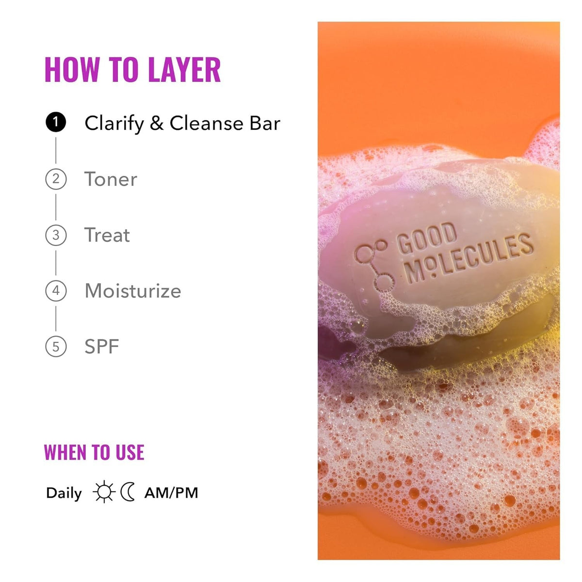Soap-Free Facial Cleanser with Salicylic Acid - 3.15 Oz - Gentle, Detoxifying Bar for Oily & Acne-Prone Skin