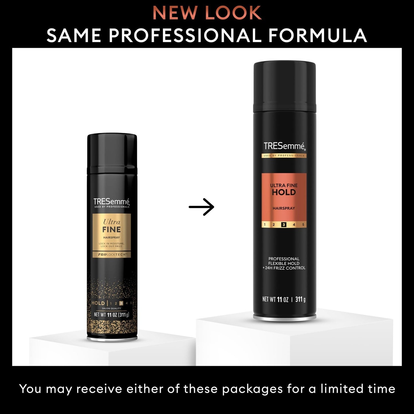 Hair Spray Bottle - Ultra Fine Mist, 11oz, Easy Styling & Weatherproof Hold