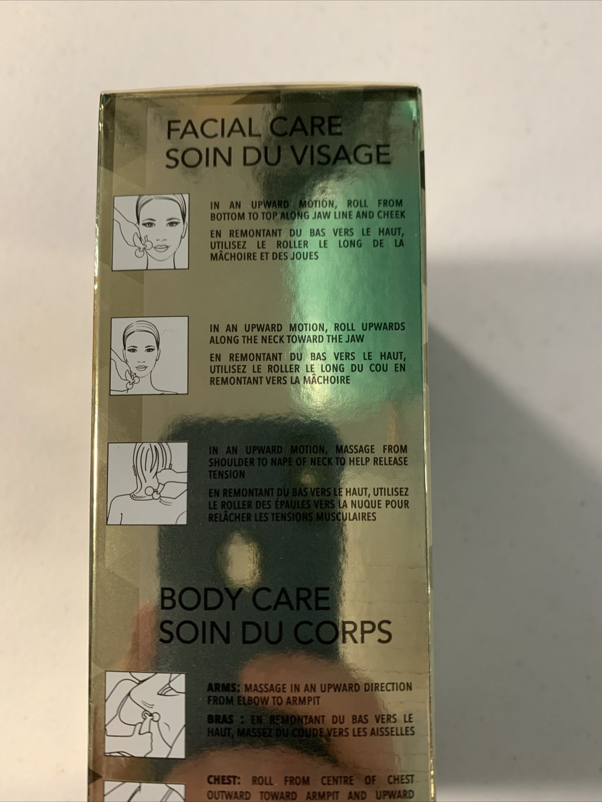 3D Face & Body Massage Roller - Silver