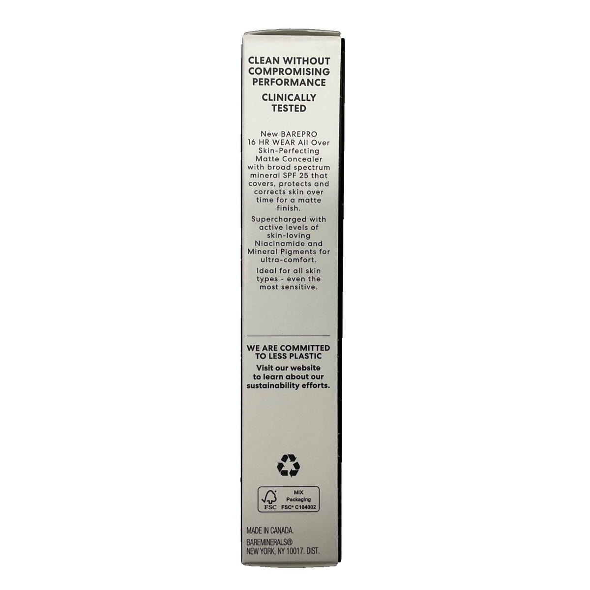 BareMinerals Barepro 16HR Wear Matte Concealer Fair 100 Cool Full Coverage