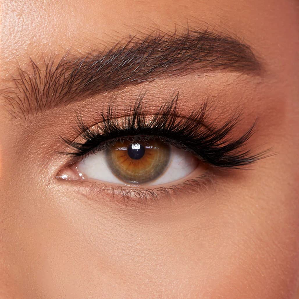 False Eyelashes 15 Pairs Cat Eye 3D Faux Mink Fluffy Natural-Look Lashes