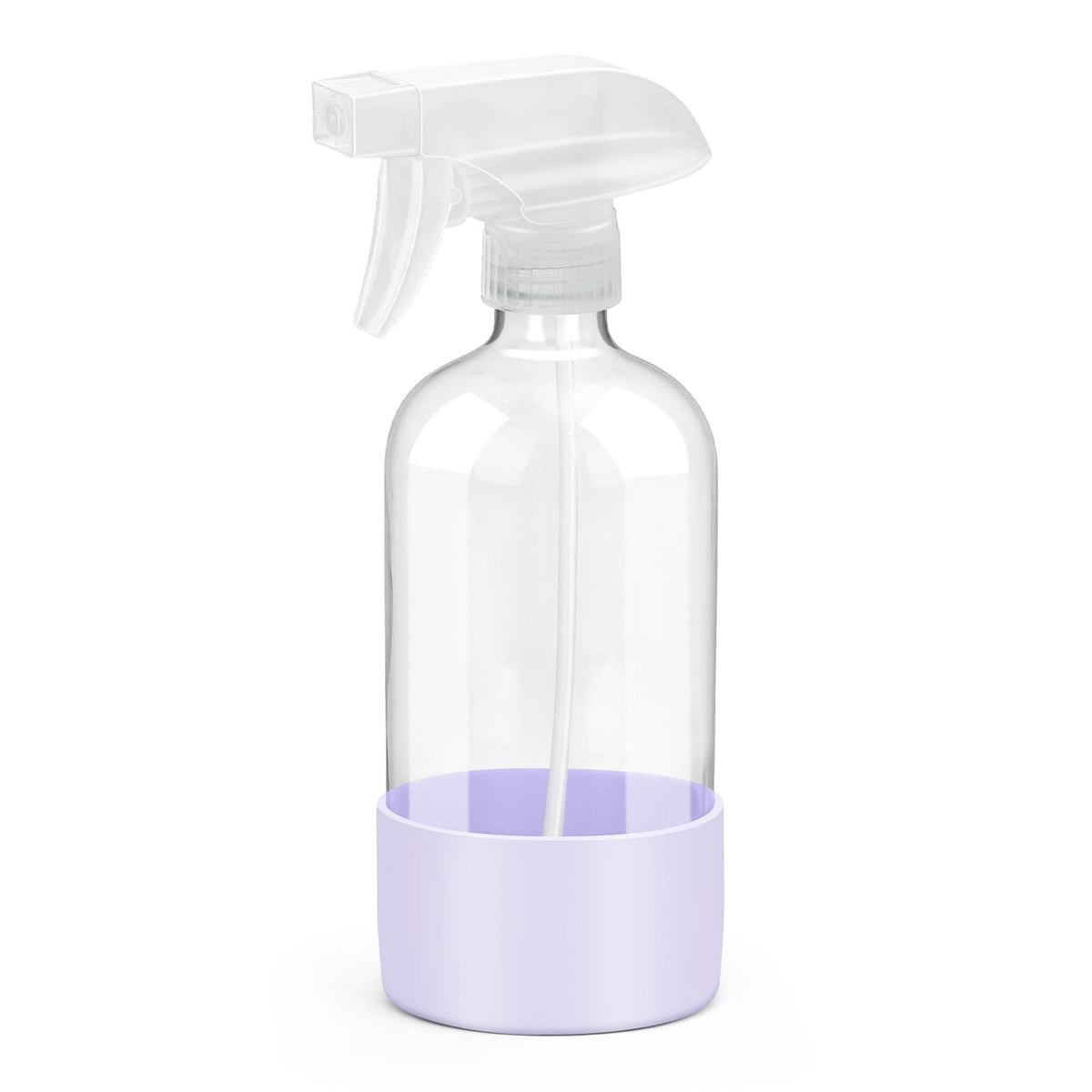 16 oz Glass Spray Bottle with Silicone Sleeve for Cleaning & Plant Misting