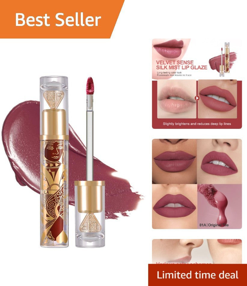 Long-Lasting Waterproof Matte Lip Stain - Nude Rosewood Shade