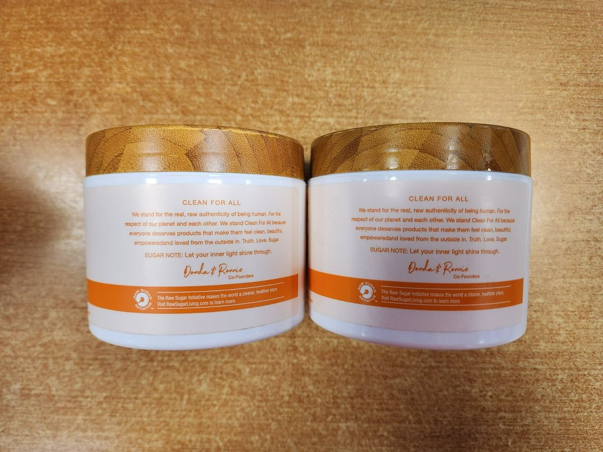 2 Pk: Raw Sugar daily micro scrub Salt Polish, Coconut + Mango, 15 oz