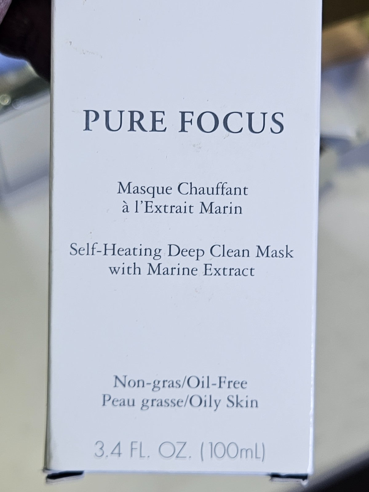 Lancome Pure Focus Self- Heating Deep Clean Mask With Marine Extract