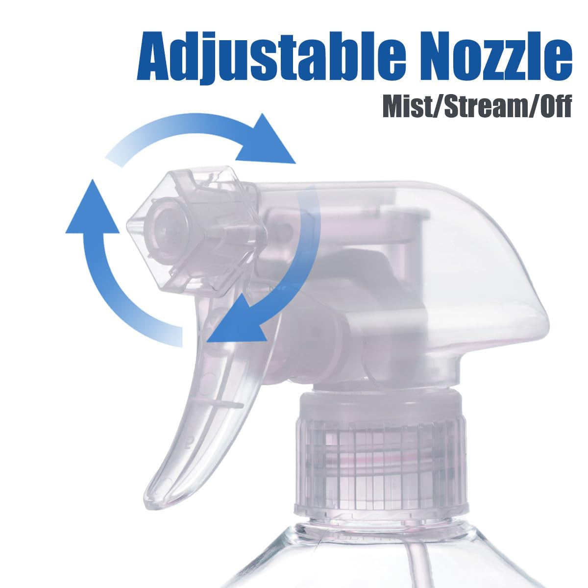 16.9Oz Spray Bottles 2Pack - Adjustable, Leak-Proof Cleaning & Garden Mister