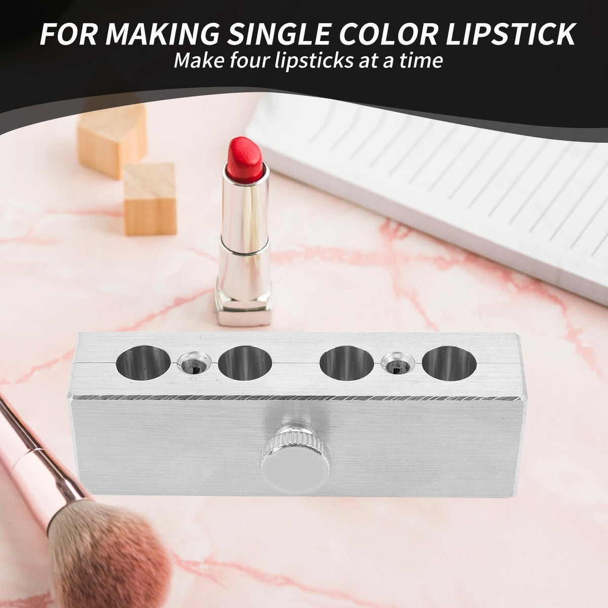 DIY Lipstick Making Kit with Aluminum Alloy Mold - Lip Balm & Lipstick Set
