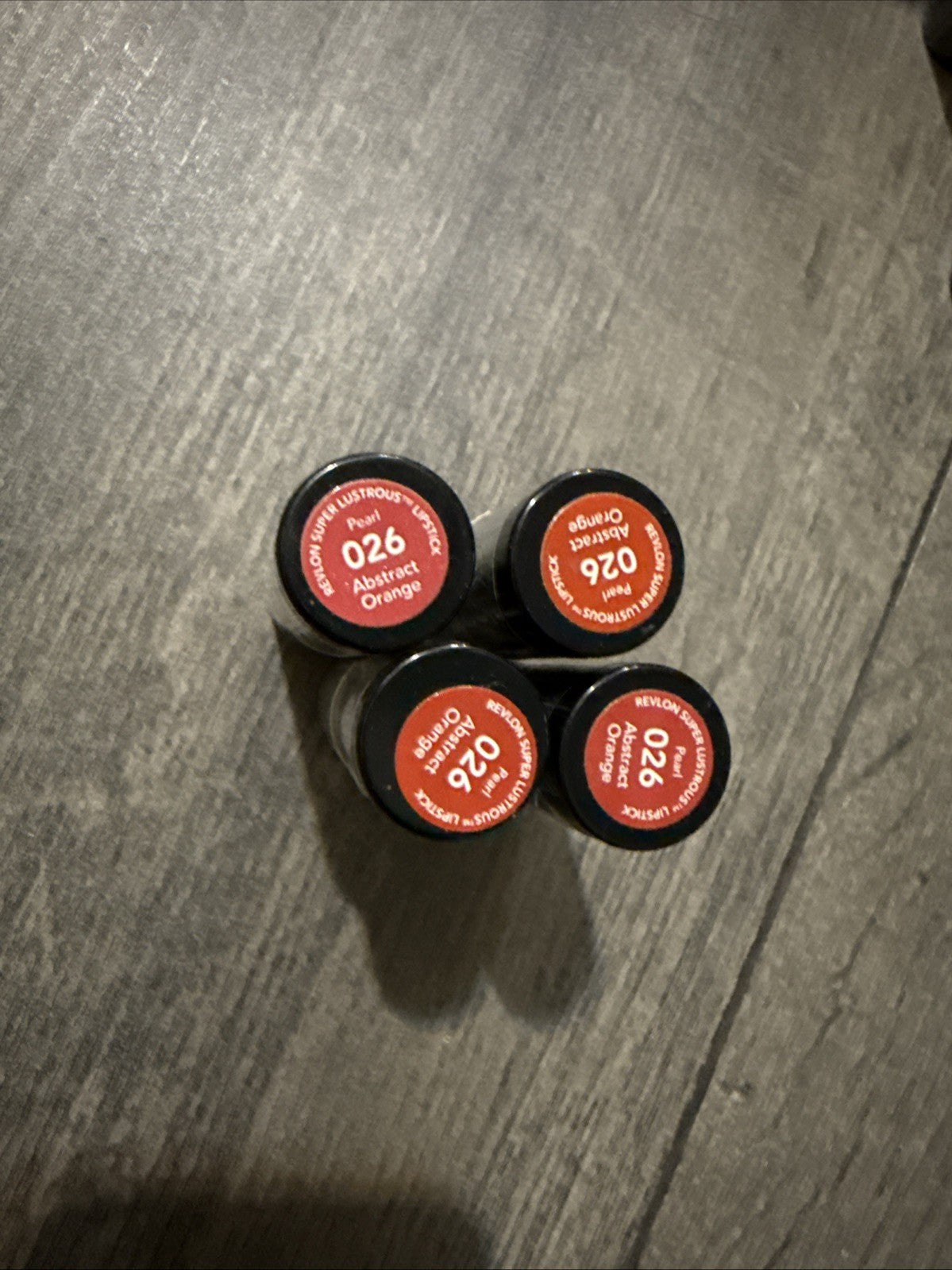 Revlon Super Lustrous Pearl Lipstick Set - Abstract Orange 4 Pack