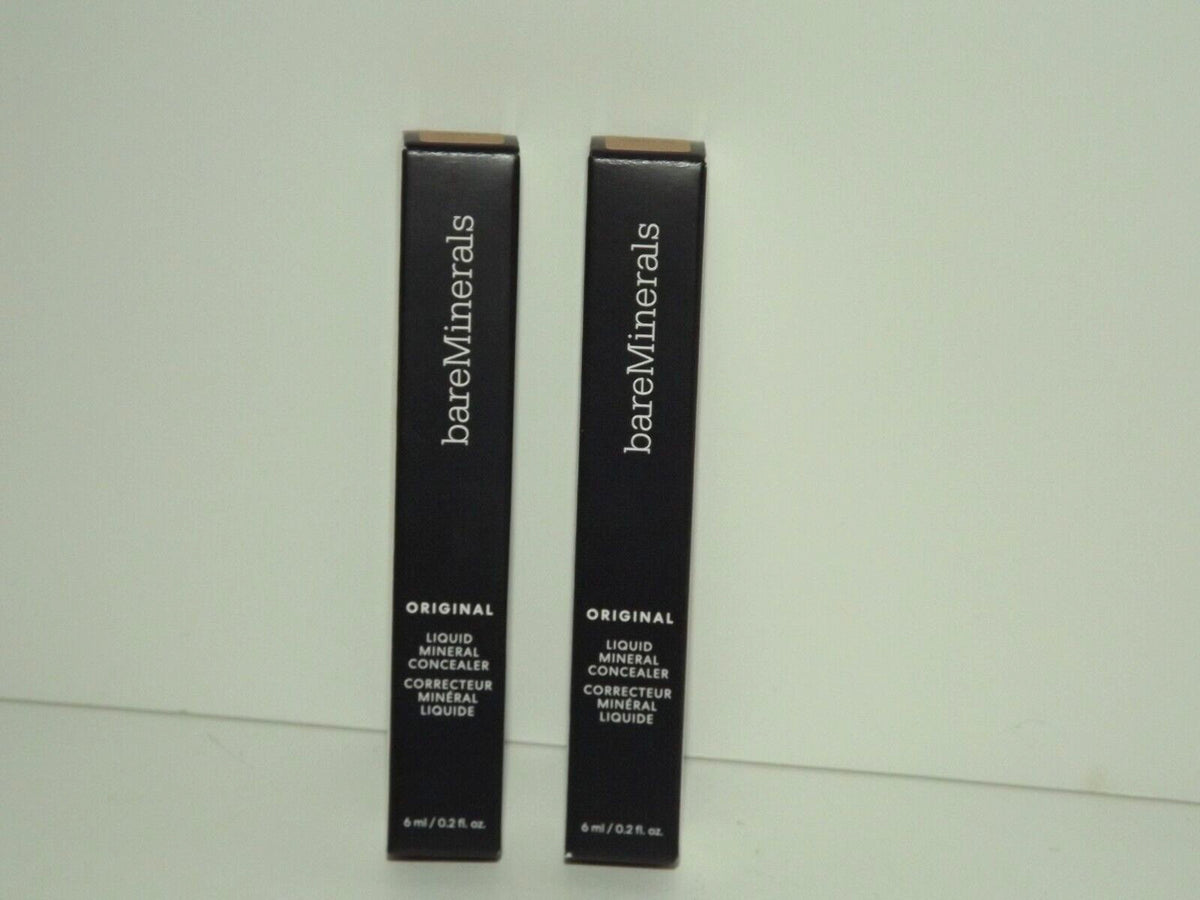 bareMinerals Liquid Mineral Concealer Light 2C - 2 Pack, Flawless Coverage