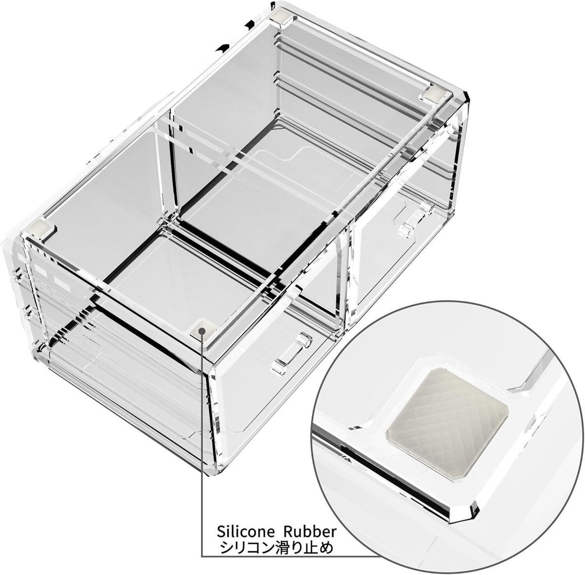 Clear Makeup Organizer with 6 Drawers & Compartments - Vanity Storage Solution
