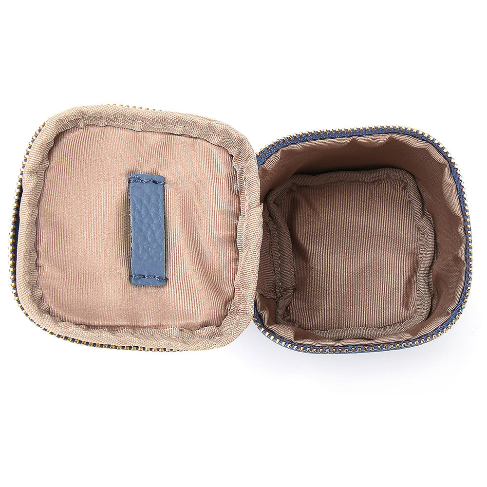 Women Makeup Bag Coin Purse Cosmetic Tote Mini Lipstick Holder Leather Wallet
