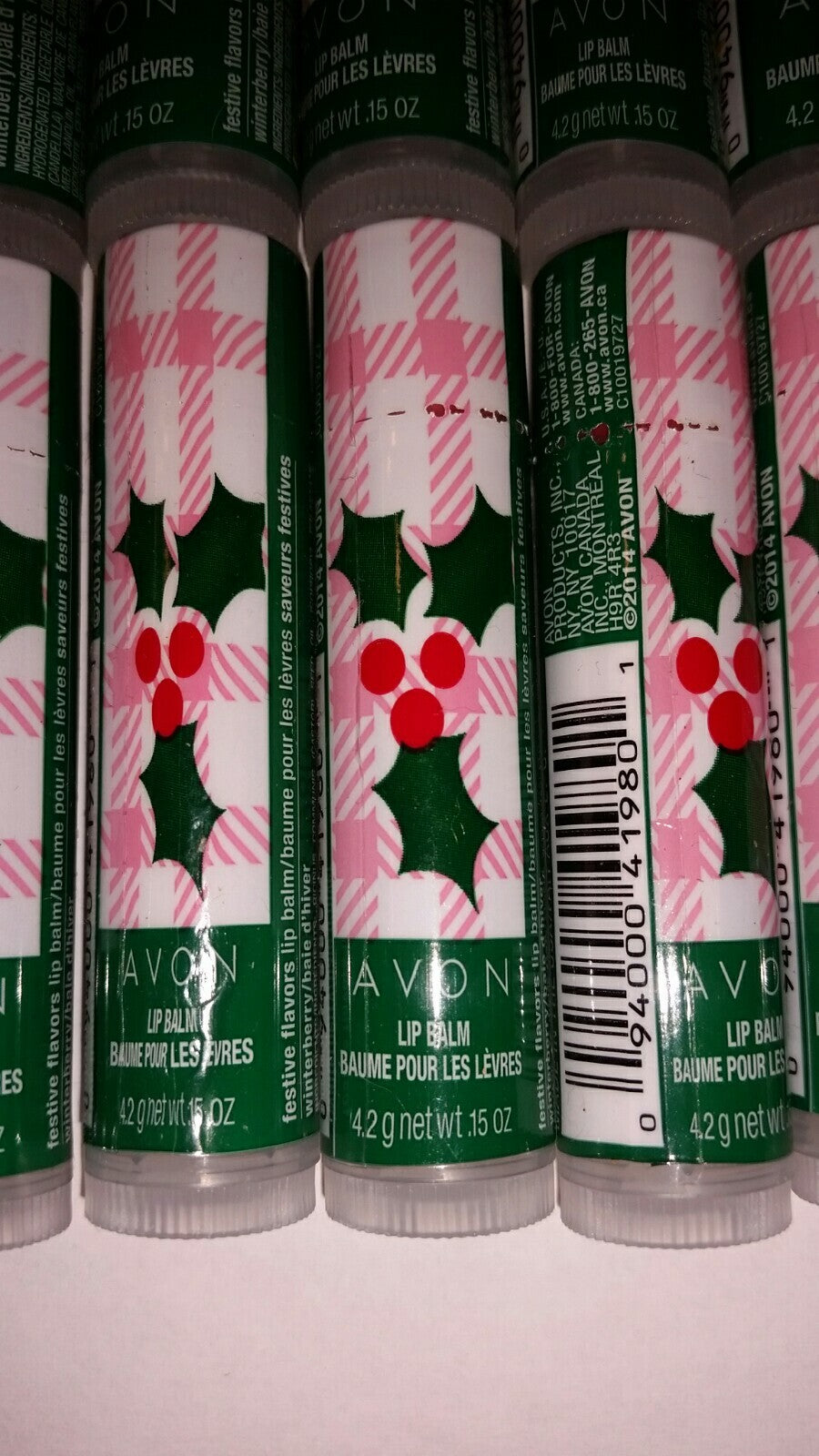Winterberry Lip Balm Set - Festive Flavors, 10 Pack, 0.15 oz Each