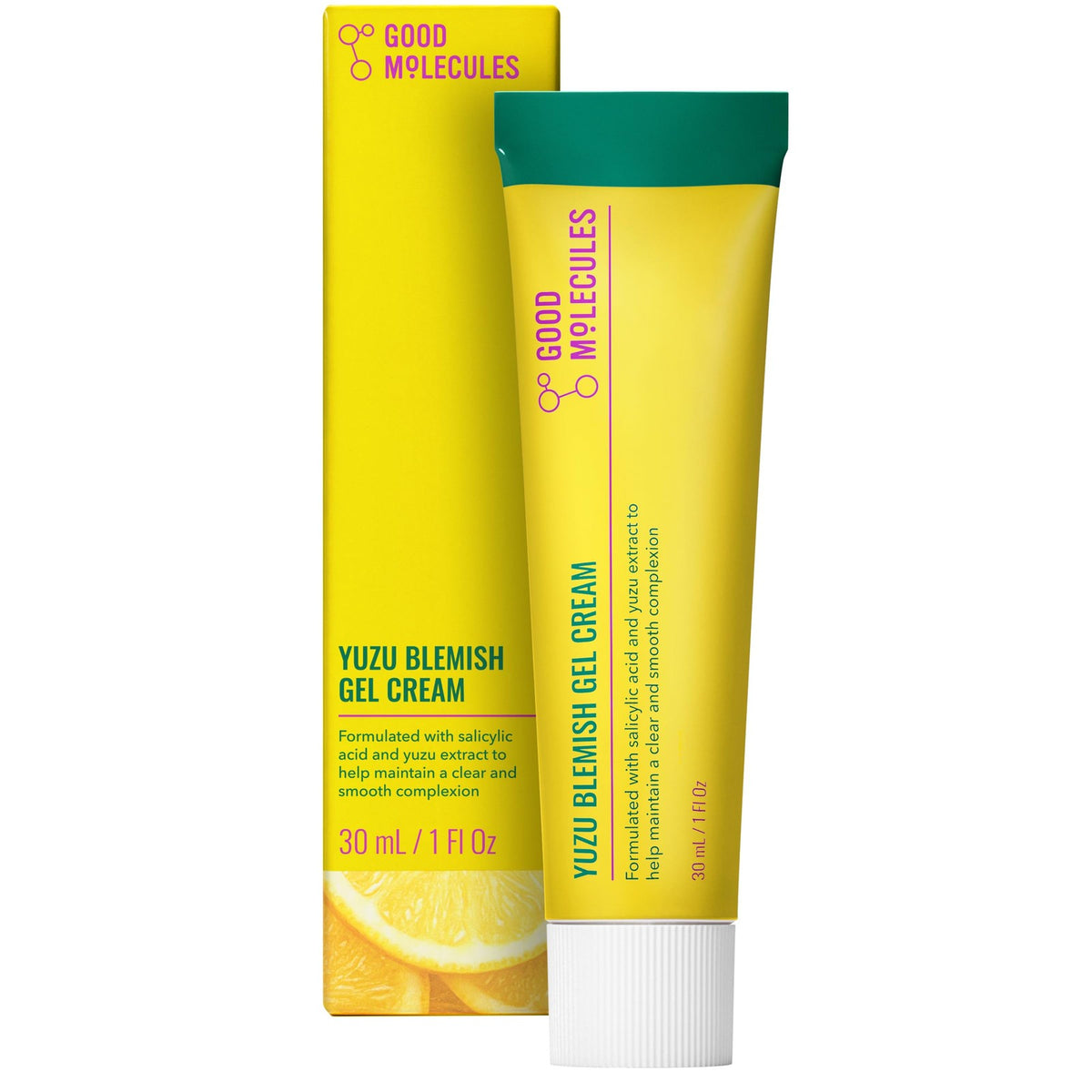 Yuzu Blemish Gel Cream for Acne-Prone Skin - Lightweight, 1oz