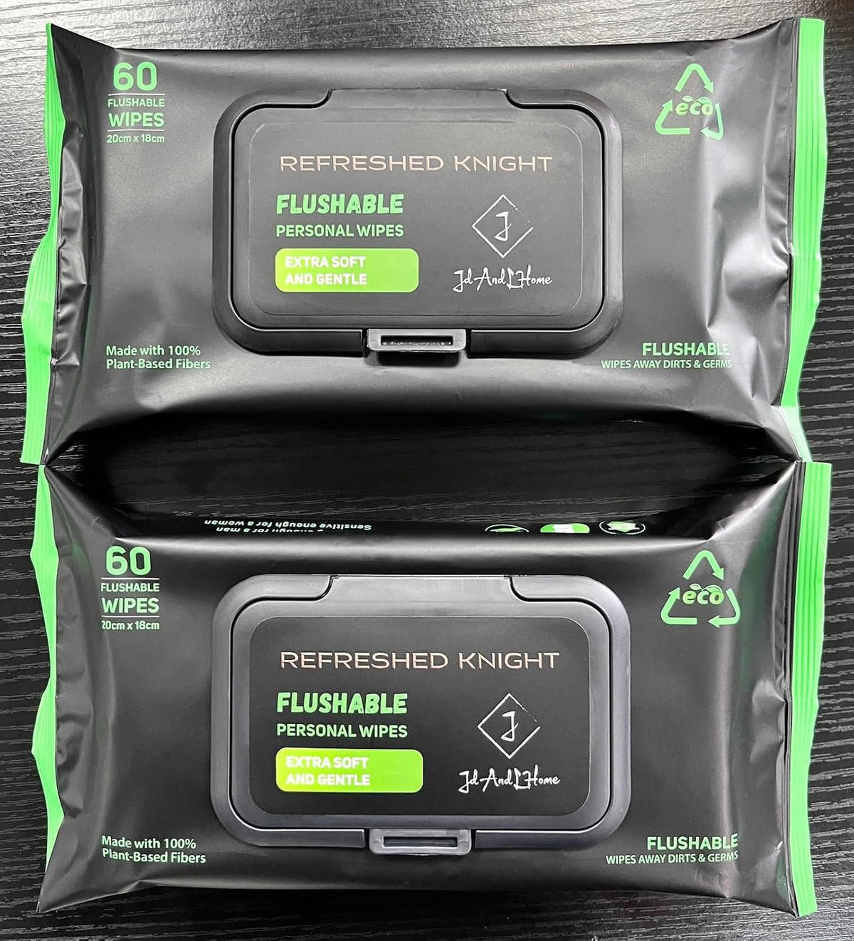 Adult Flushable Wipes Extra Large Unscented Aloe 60 Count - Gentle Personal Hygiene
