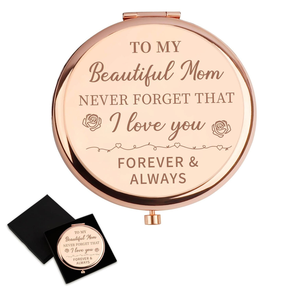 Mother Compact Mirror - Heartfelt Gift for Mom Valentine's Day, Mother's Day or Christmas