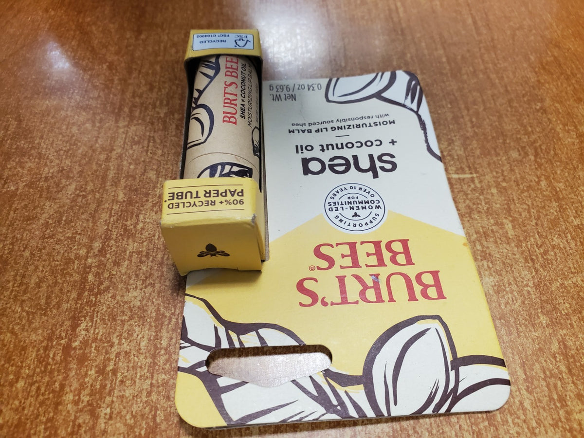 Moisturizing Lip Balm with Shea and Coconut Oil - Recycled Paper Tube
