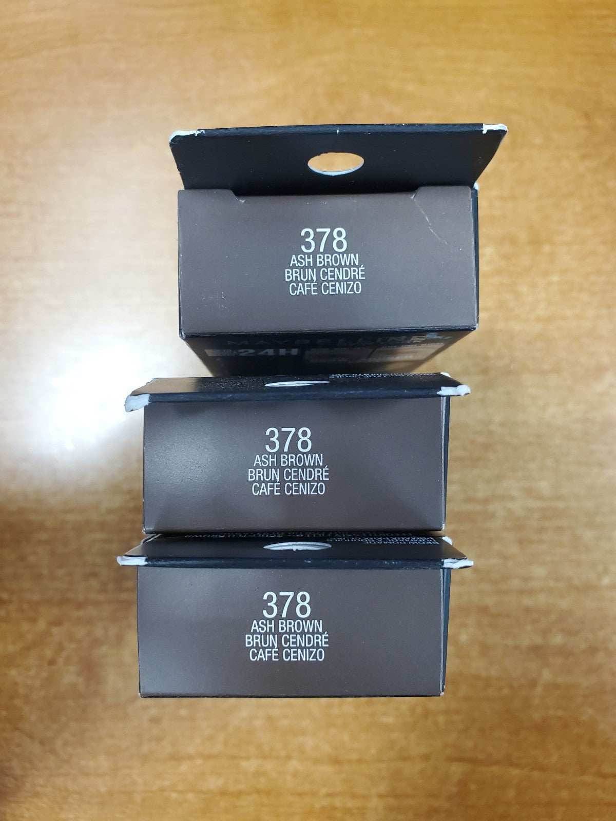 3 Pack Waterproof Brow Pomade - Ash Brown, Long-Lasting & Smudge-Proof