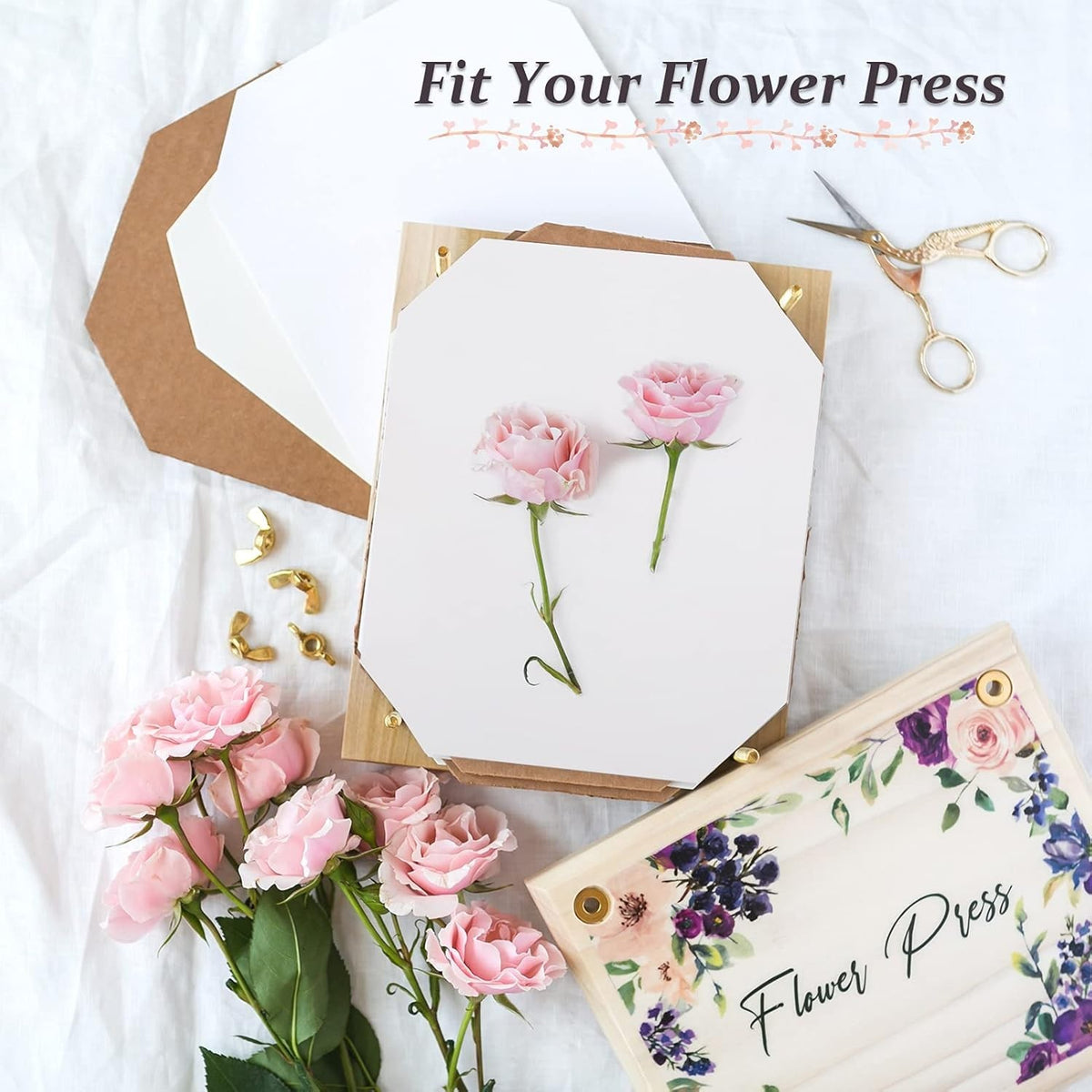 Large Blotting Paper Sheets for Flower Press - 20-Pack, 8.26 x 11.8 Inch, Reusable Absorbent Craft Sheets