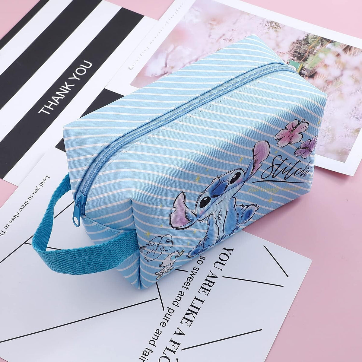 Large Capacity Cartoon Cosmetic Bag for Travel and Makeup