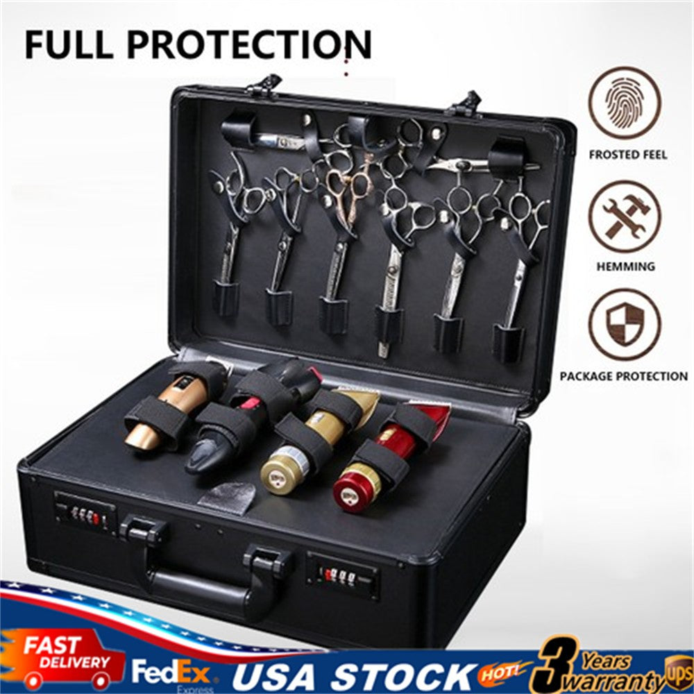 Large Barber Tool Storage Portable Travel Carry Case/Hairdresser's