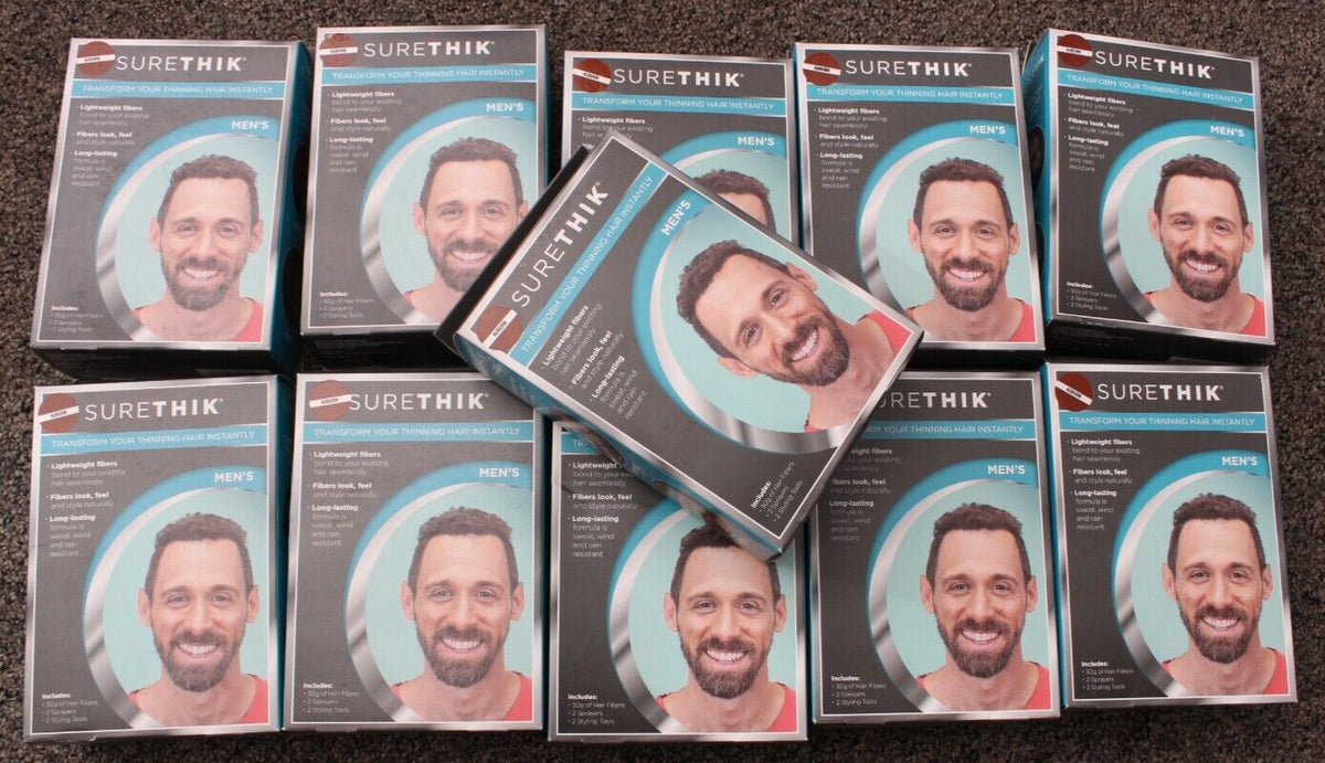 LOT OF 11 SureThik Hair Thickening Fibers Starter Kit Auburn SPRAY