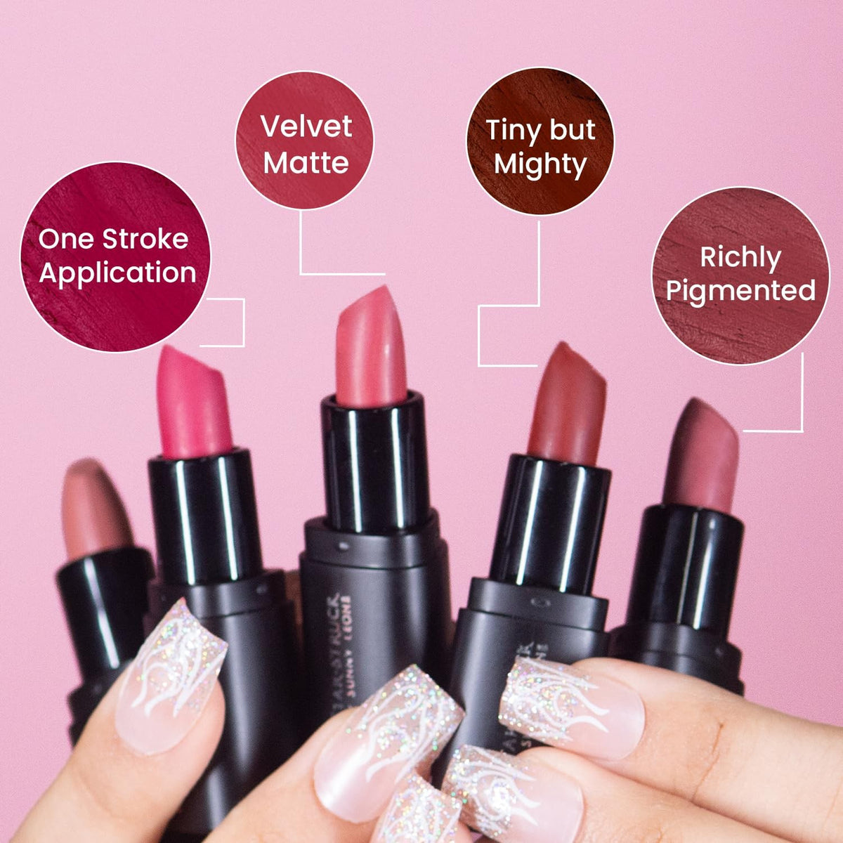 Mini Matte Lipstick Coffee Time 1.6g - Long Lasting & Nourishing