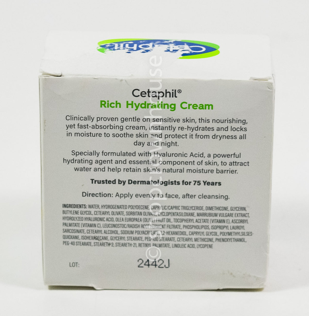 Cetaphil Rich Hydrating Face Cream with Hyaluronic Acid 1.7oz for Dry to Normal Skin