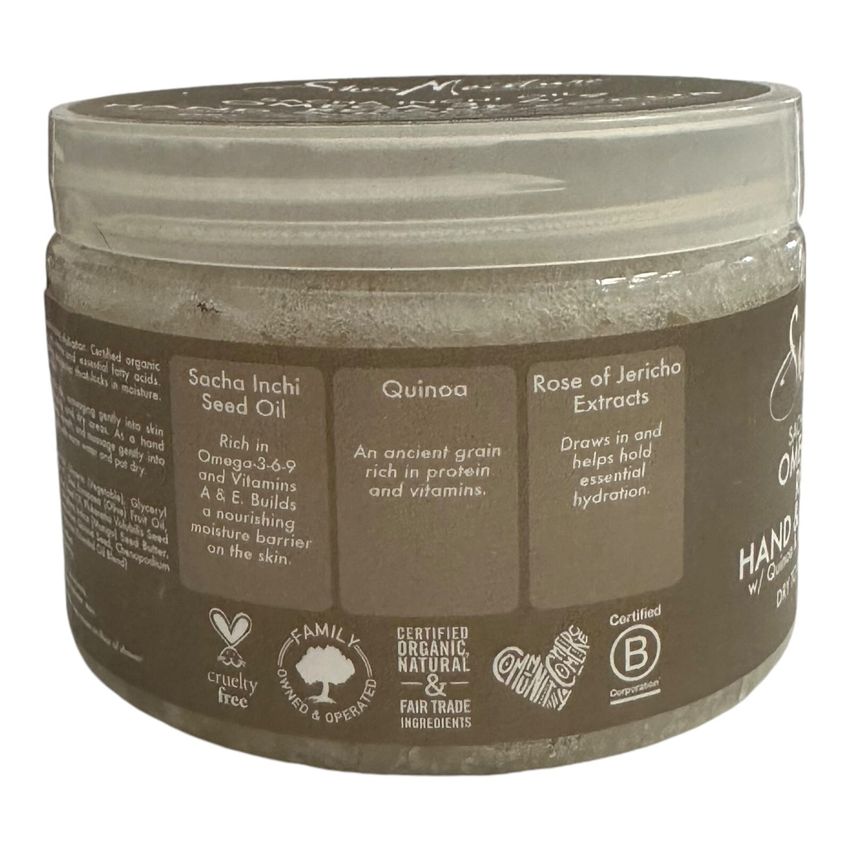 Shea Moisture Sacha Inchi Oil Omega 3,6,9 Rescue Hand & Body Scrub 12