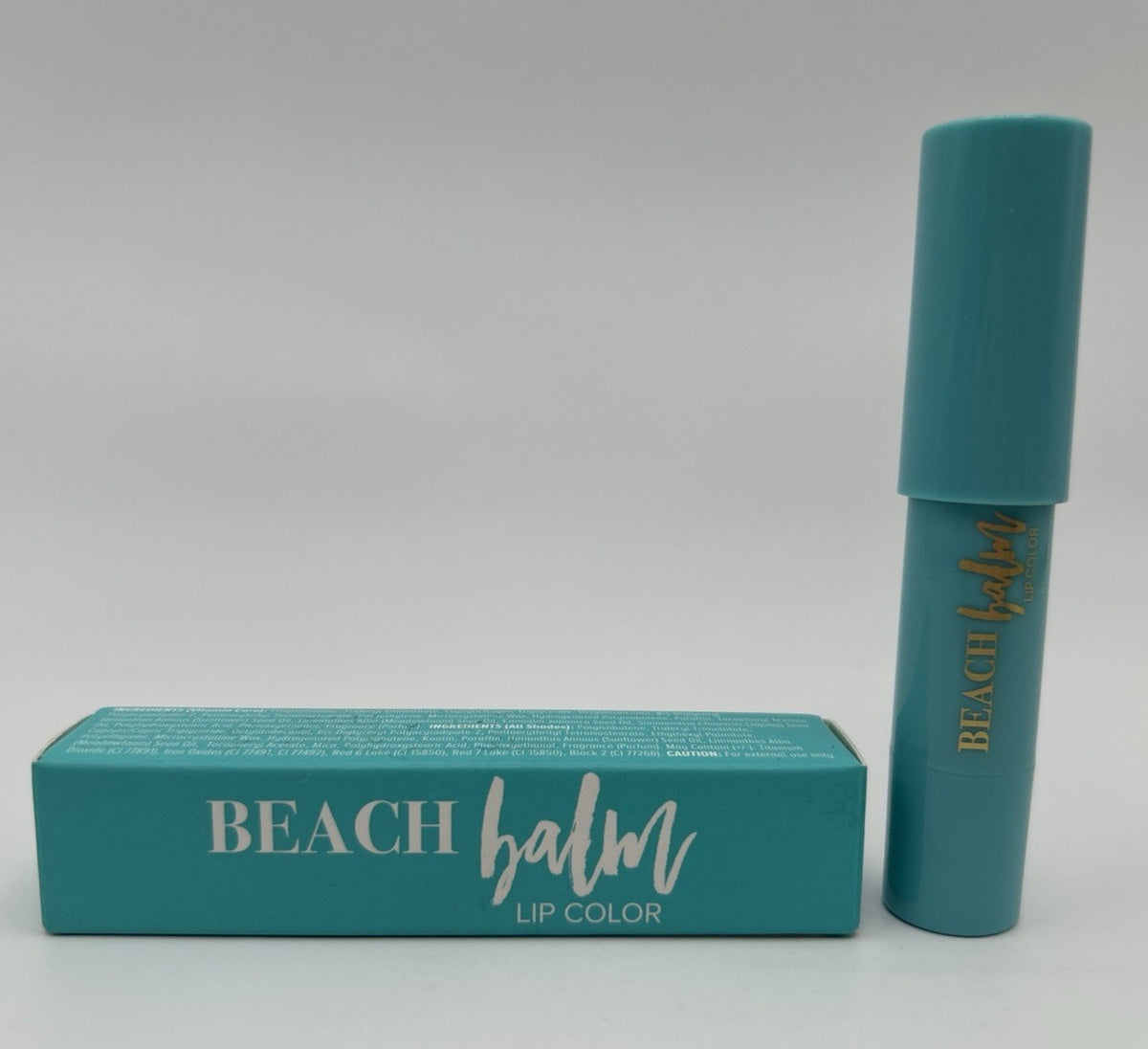 Beach Balm Lip Color - Hydrating Mauve Shade, Full Size, New