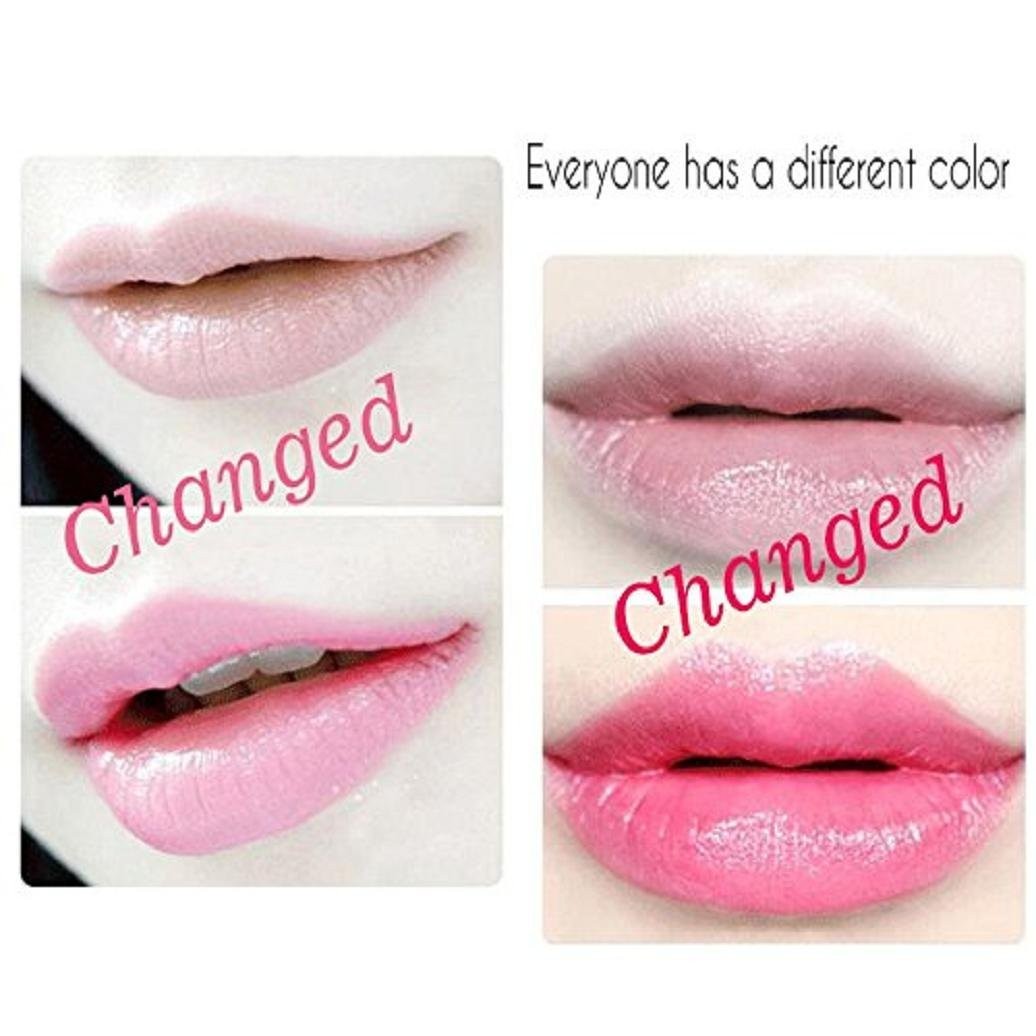 Color Changing Lipstick Set - 6 Crystal Flower Jelly Lip Balms with Moisturizing Ingredients