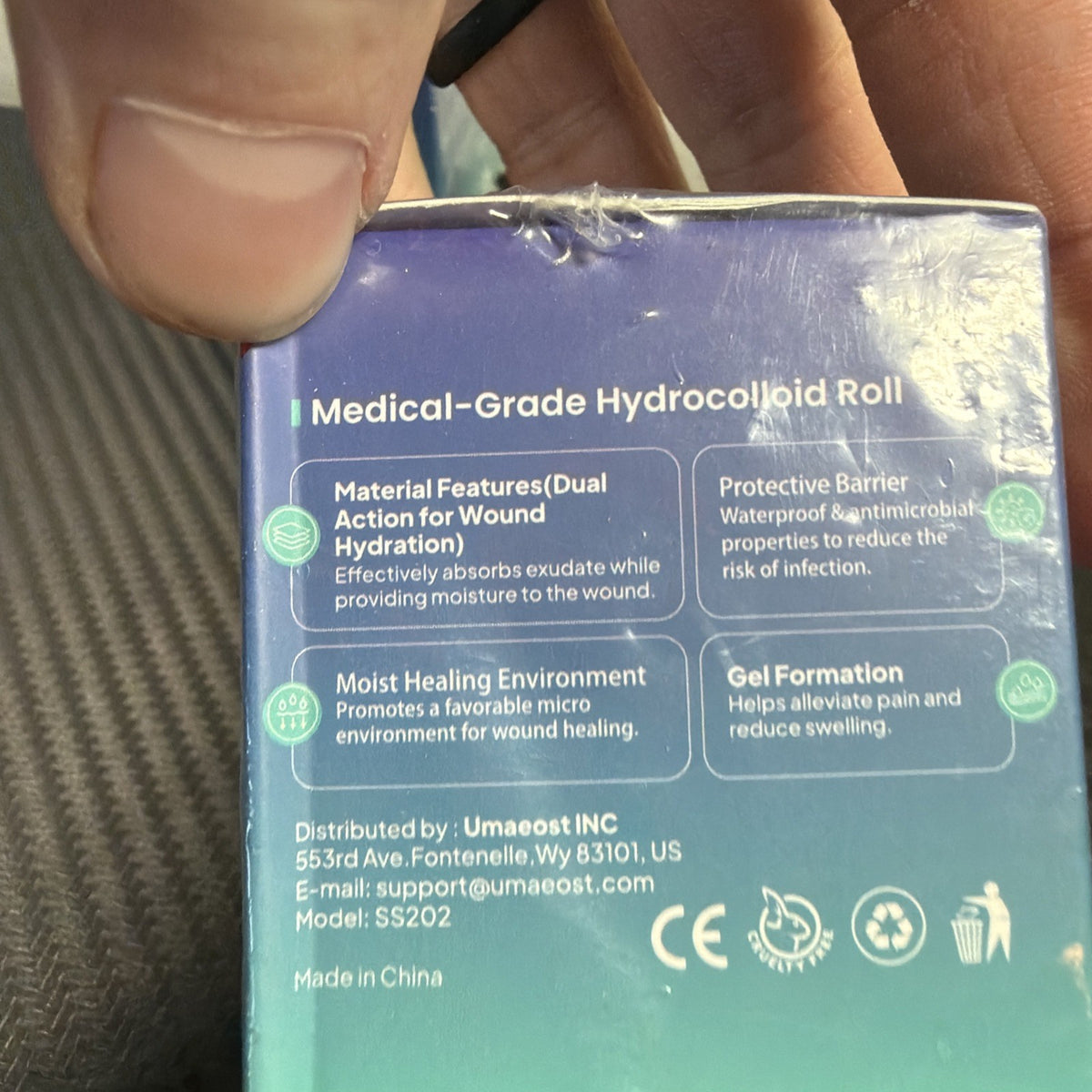 Hydrocolloid Bandages Roll - 2 Rolls 6.5 Ft Sealed First Aid Wound Care
