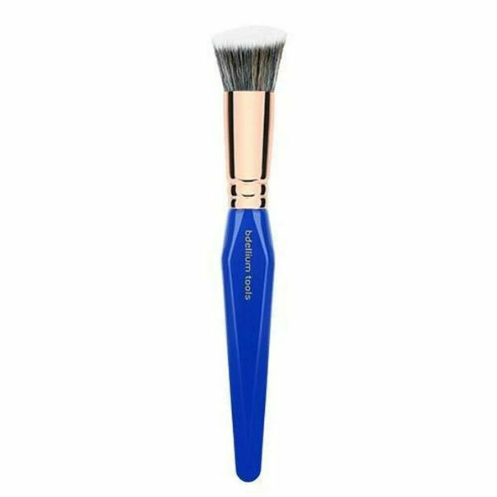 Makeup Brush - Slanted Precision Kabuki Brush for Foundation, Vegan Synthetic Bristles