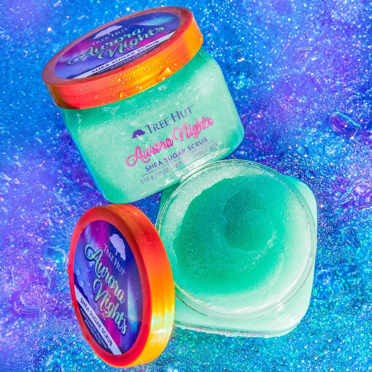 Tree Hut Aurora Nights Shea Sugar Scrub, 18 oz