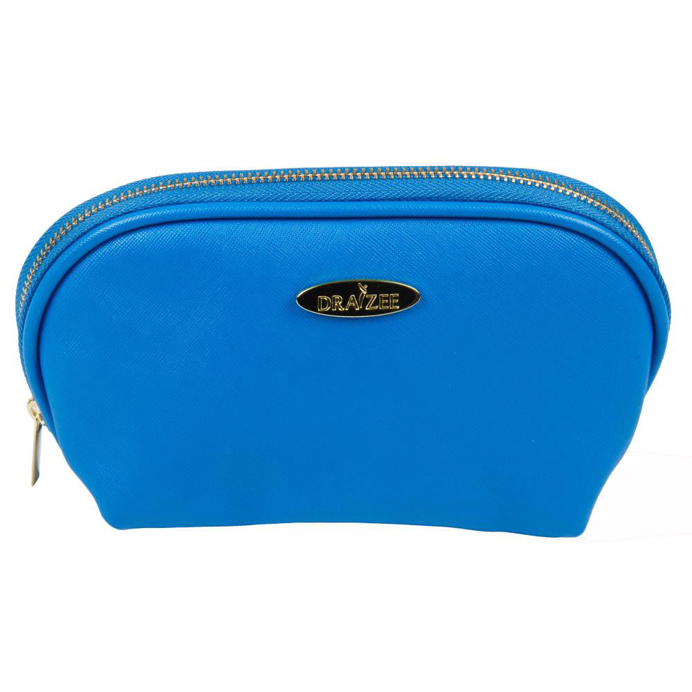 Deep Blue PU Leather Cosmetic Travel Organizer Bag Set (3 Pack)