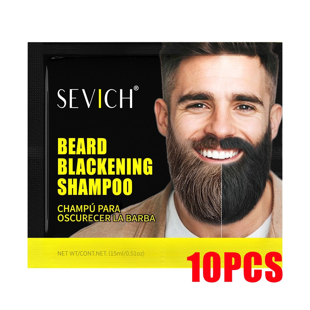 Black Beard Shampoo - 5-Min Gray Hair Color Dye
