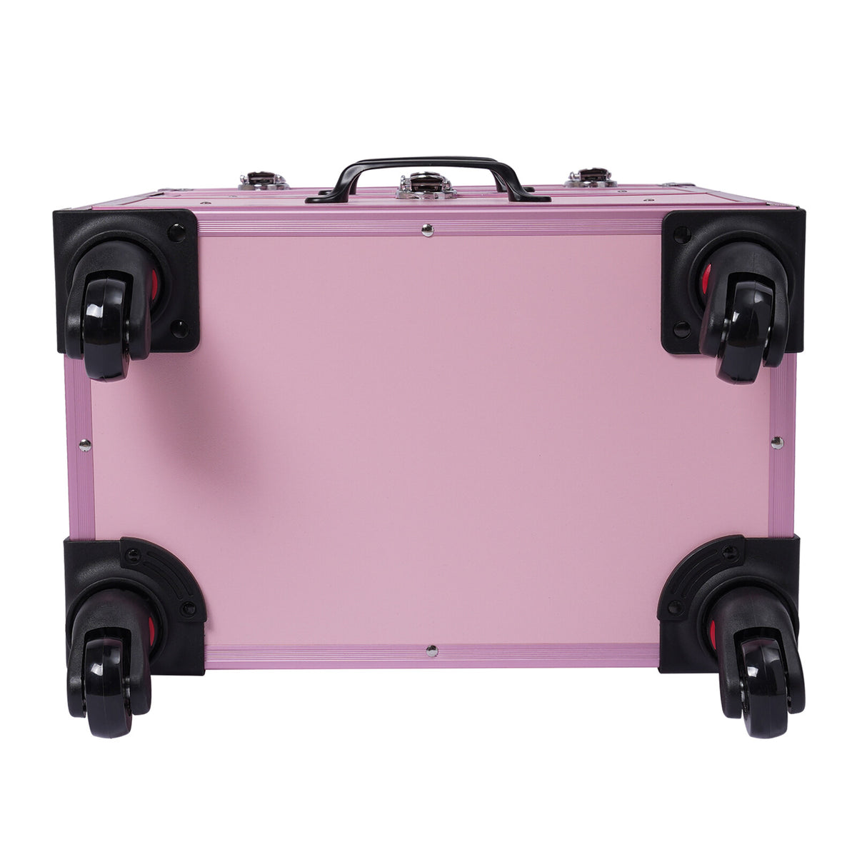 Rolling Makeup Train Case with Multiple Layers and Large Capacity