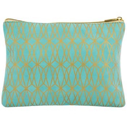 Inspirational Green Feathers Cosmetic Bag Pouch - Organize & Accessorize