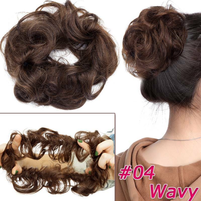 Messy Bun Scrunchie Hair Extension Updo Chignon - Remy Human Hair